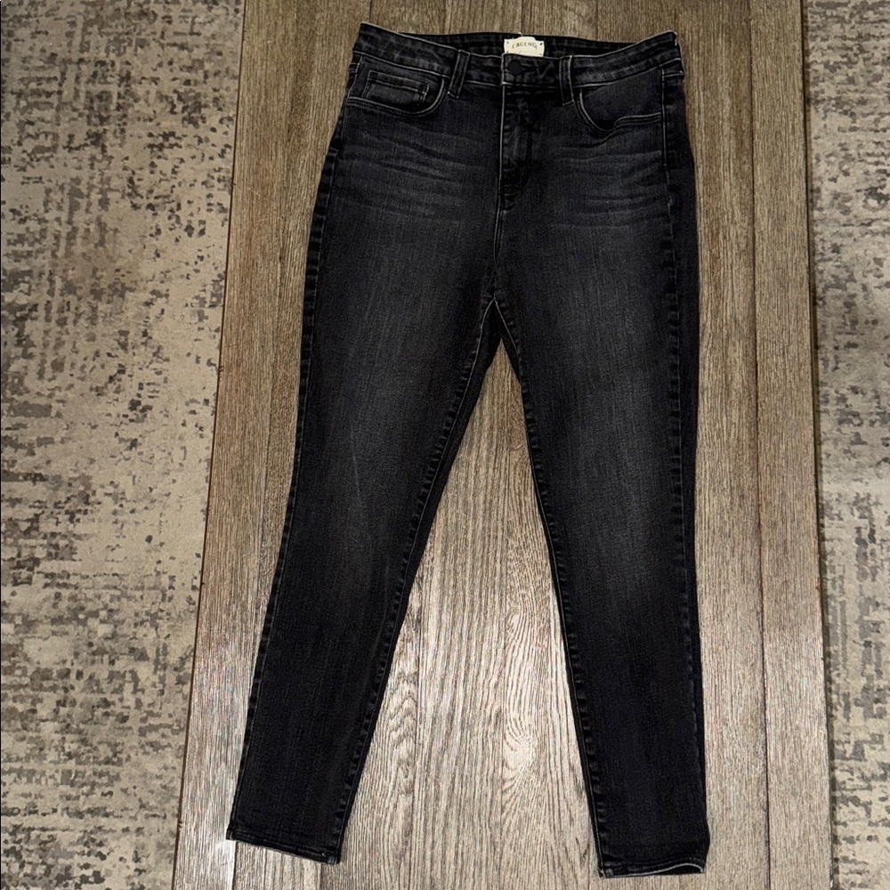 L'AGENCE Margot Skinny High Rise Jeans Castle Rock